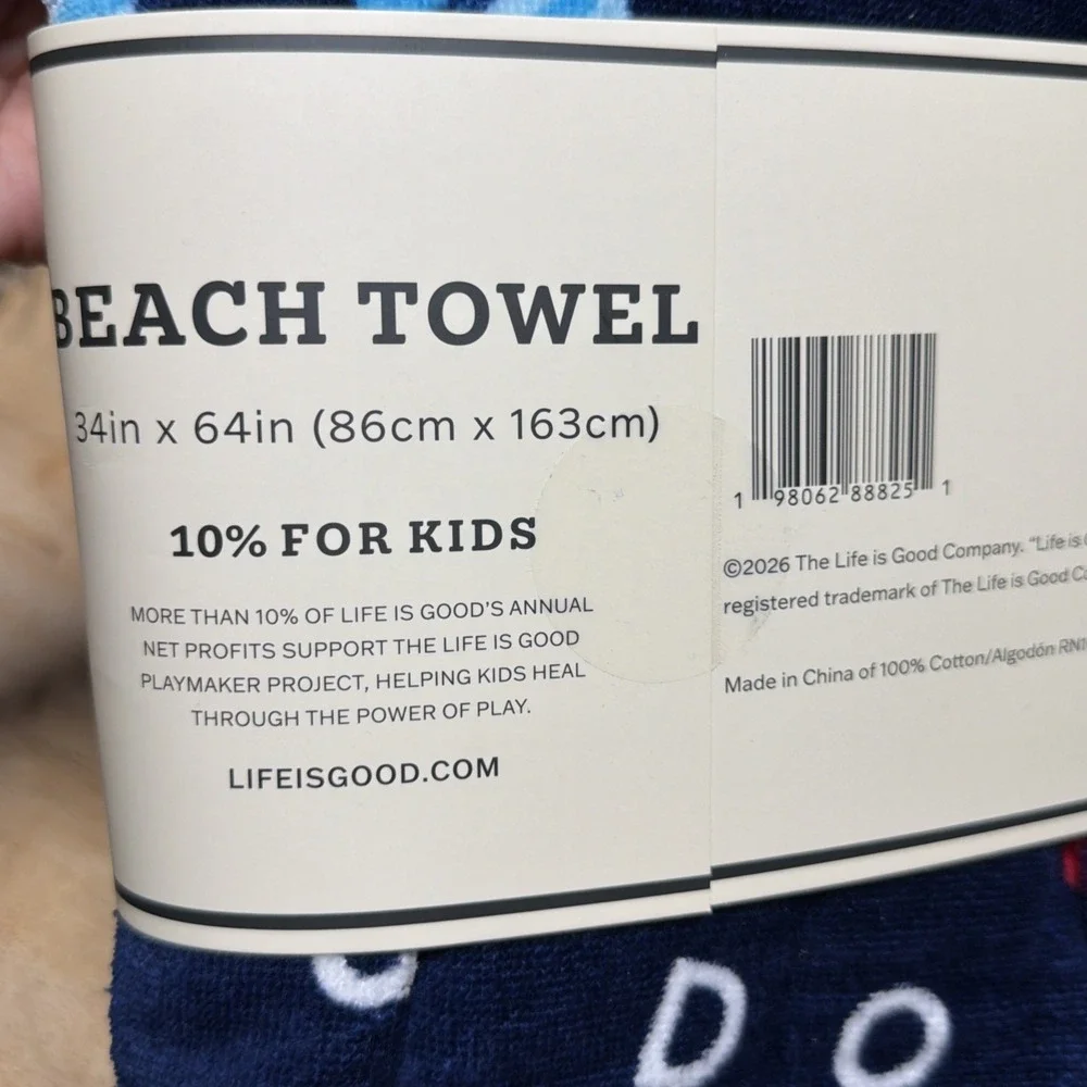 NEW LIFE IS GOOD Beach Pool Towel 34